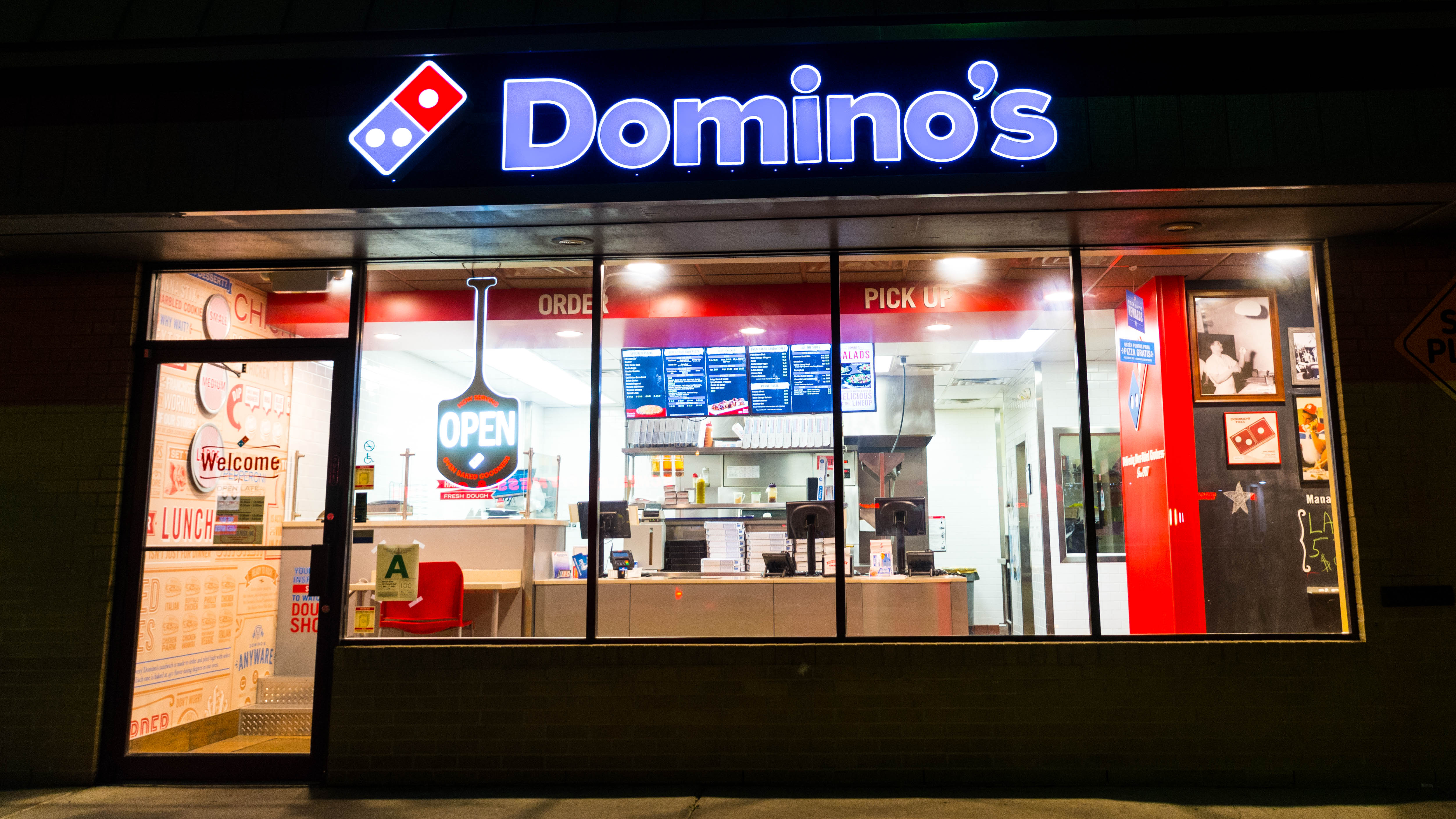 Photograph of a Domino's store