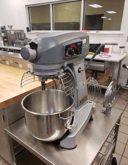 Photo of a table top mixer.