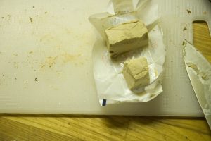 Fresh or Compresses yeast in often preferred by professional bakers.