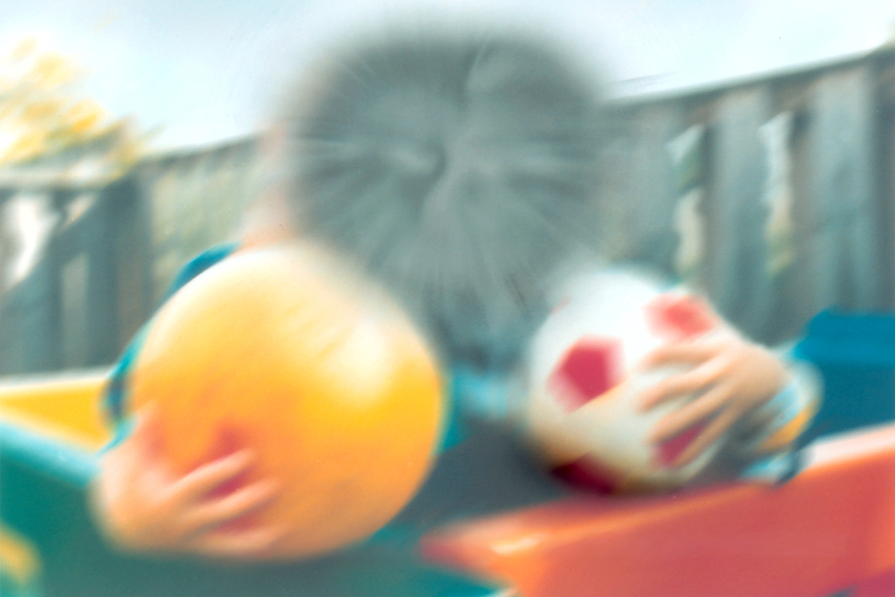 Photo showing Simulated Vision of a Person With Macular Degeneration