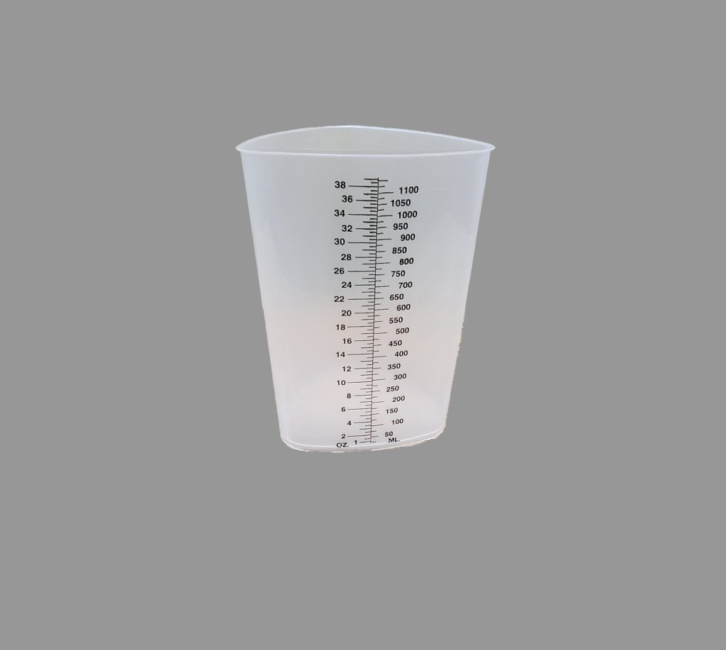 Photo showing a graduated cylinder