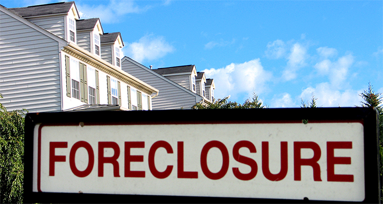 Foreclosure sign