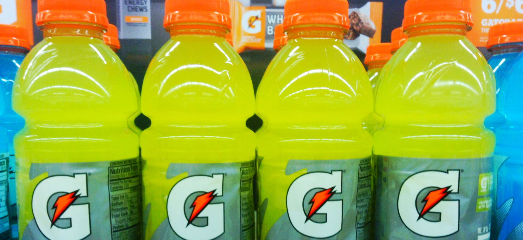 Photo showing Gatorade bottles